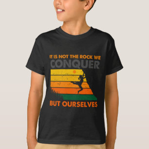 Klimmen Boulderen Klimmer Bergbeklimmer Rots T-shirt