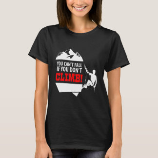 Klimmen Boulderen Klimmer Bergbeklimmer Rots T-shirt