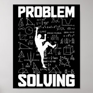 Klimmen Boulderen Probleemoplossing Klimmer Boulde Poster