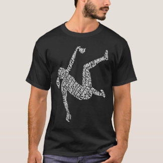 Klimmen Boulderen Typografie Kinderen Meisjes Vrou T-shirt