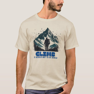 Klimmen – durven niet gezien te worden t-shirt
