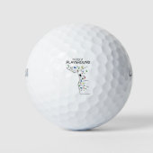 Klimmen en rotsen T Shirt-fhUCS Golfballen (Voorkant)