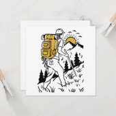 Klimmen in het wandelende wandelende hooggebergte kaart (Voorkant / Achterkant in situ)