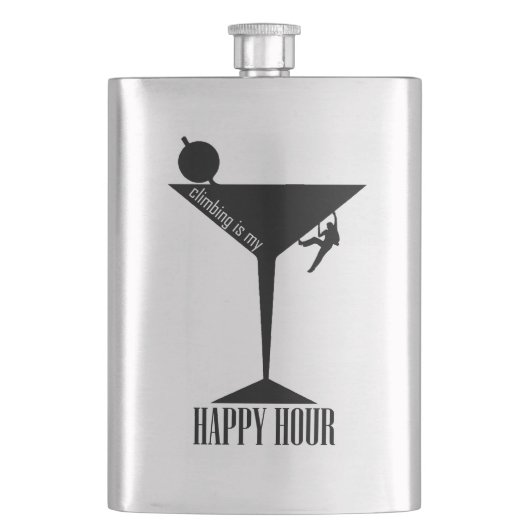 Klimmen is mijn happy hour flacon (Voorkant)
