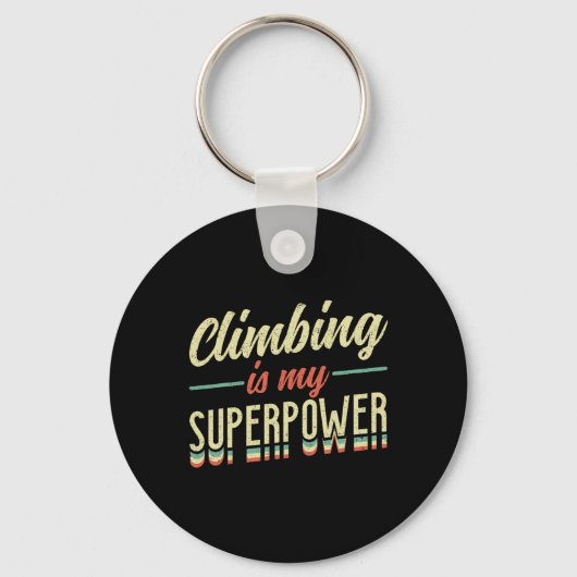 Klimmen is mijn superkracht sleutelhanger (Voorkant)
