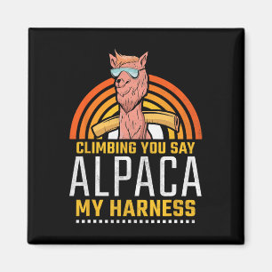 Klimmen Je Zegt Alpaca Mijn Tuigje, Klimmen  Magneet