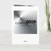 klimmen kerstkaart feestdagen kaart (Achterkant)