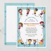 Klimmen Kinder uitnodiging (Voorkant / Achterkant)