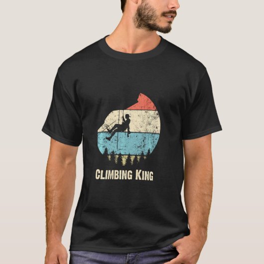Klimmen King Retro klimmen T-shirt (Voorkant)