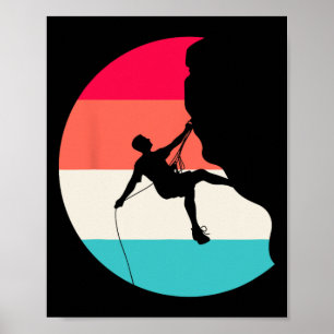 Klimmen Klimmer Bergbeklimmer Rotsbeklimming 1 Poster