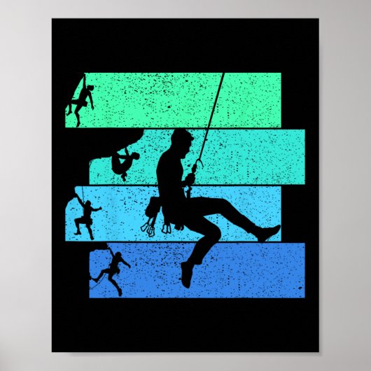 Klimmen Klimmer Boulderen Boulder Kinderen Jongens Poster (Voorkant)