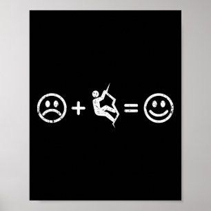 Klimmen Maakt Gelukkige Klimmers Geschenk Vrij Kli Poster