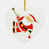 Klimmen met Kerst Keramisch Ornament (Voorkant)