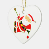 Klimmen met Kerst Keramisch Ornament (Links)