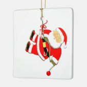 Klimmen met Kerst Keramisch Ornament (Links)