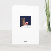 Klimmen met Kerstmis Feestdagen Kaart (Achterkant)