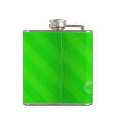 Klimmen; Neon groene strepen Heupfles (Achterkant)