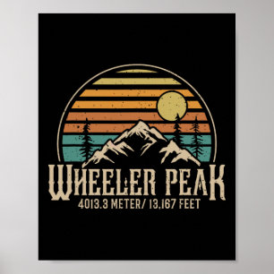 Klimmen New Mexico Wandelen Berg Wheeler Peak Poster