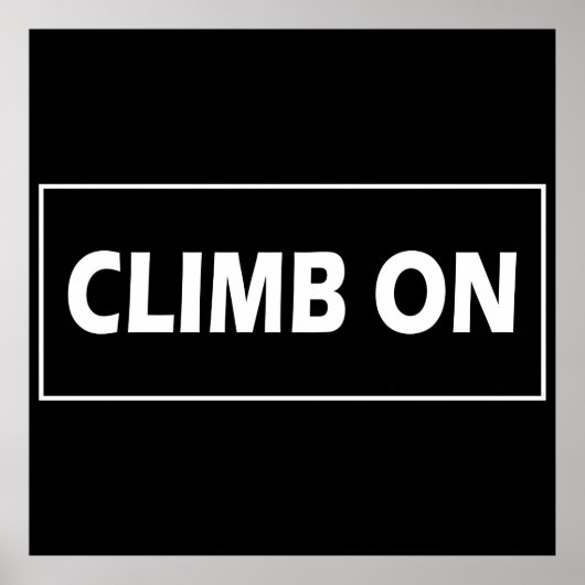 klimmen op poster (Voorkant)