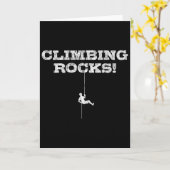 Klimmen op rotsen! Boulderen - Klimmers Kaart (Gele Bloem)