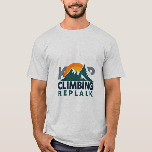 Klimmen Replak Adventure Design T-shirt (Voorkant)