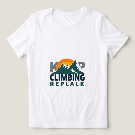 Klimmen Replak Adventure Design Tri-Blend Shirt (Design voorkant)