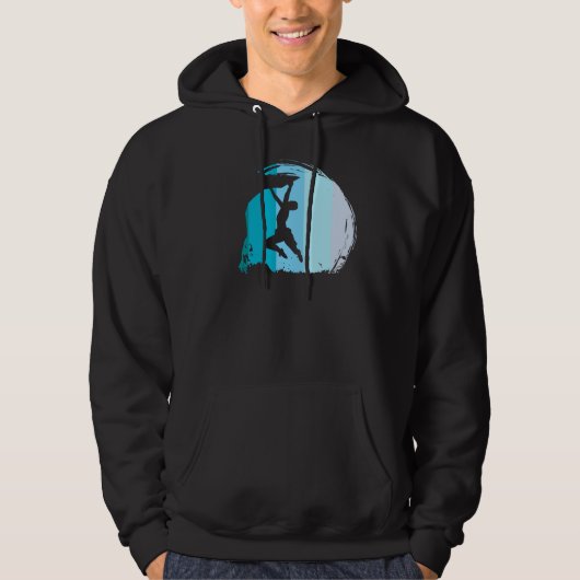 Klimmen Retro Hoodie (Voorkant)