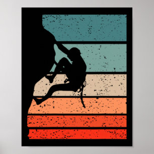 Klimmen Retro Stijl Vintage _4 Poster