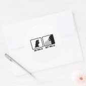 Klimmen Ronde Sticker (Envelop)