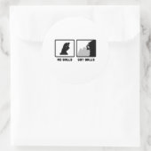 Klimmen Ronde Sticker (Tas)