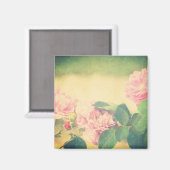 Klimmen Roze Rozen Magneet (Voorkant / Achterkant)