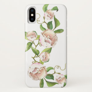 Klimmen Rozen Waterverf iPhone / iPad hoesje