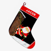 Klimmen Vakantie Cadeau Grote Kerstsok (Voorkant (Hangend))