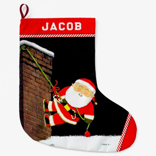 Klimmen Vakantie Cadeau Grote Kerstsok (Voorkant)