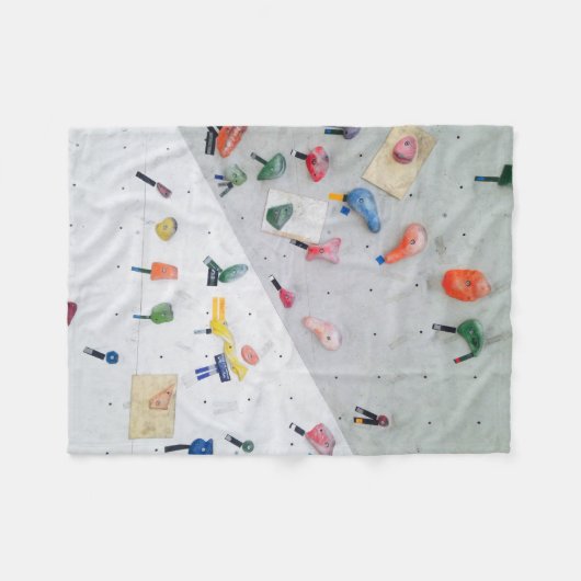 Klimmen van de muur binnenwand fleece deken (Voorkant (Horizontaal))