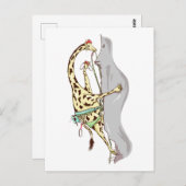 Klimmen van Giraffe Rock Briefkaart (Voorkant / Achterkant)