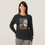 Klimmen wat voelt als het einde is vaak het begin t-shirt (Voorkant volledig)
