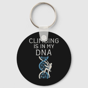 Klimmen Zit In Mijn Dna Helix Grafisch Sleutelhanger