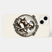 Klimmende berggeit Steenbok Geef nooit op  Case-Mate iPhone Case (Achterkant (horizontaal))
