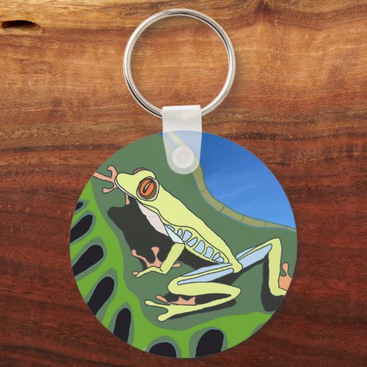 Klimmende Boomkikker      Sleutelhanger (Voorkant)
