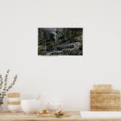 Klimmende cogumwieltrein poster (Keuken)