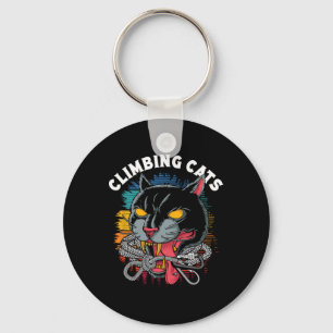 Klimmende Katten Boulderen Klimrots Klimmer Sleutelhanger