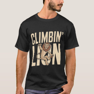 Klimmende Leeuw - Grappige Klimmer T-shirt