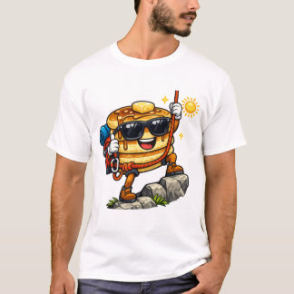 Klimmende Pannenkoekenstapel T-shirt