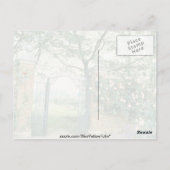 Klimmende Rozen naast drooggekleurde rijstbloem Briefkaart (Achterkant)