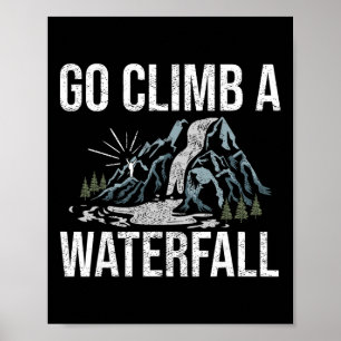 Klimmer Boulderen Winter Sneeuw Berg Wandelen Ijs Poster