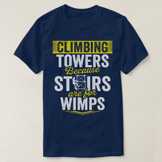 Klimmer Cel Toren Klimtechnicus T-shirt (Design voorkant)