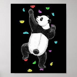 Klimmer Indoor Muur Klimmen Panda Beer Grappig Poster