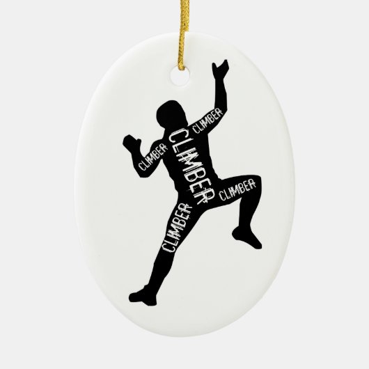 klimmer keramisch ornament (Voorkant)