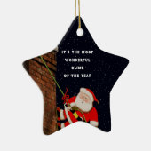 Klimmer Kerstmis Keramisch Ornament (Rechts)